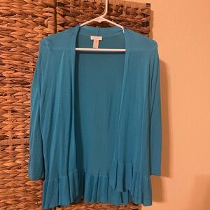 Chico's Turquoise Knit Blouse